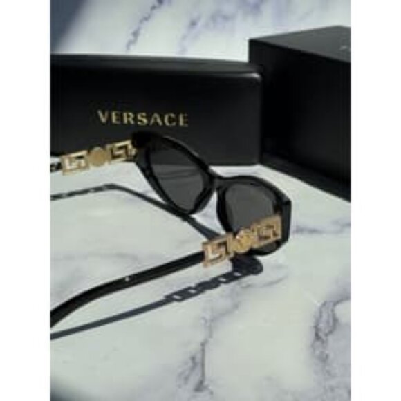 Versace VE4470B Strass Black Cat Eye Sunglasses main image 6